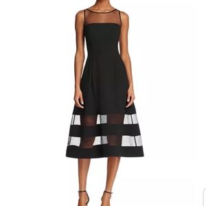 Illusion Fit and Flare Dress